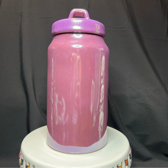 Rae Dunn Halloween 2024 Purple Luster Beware Canister & Ghost Measuring Cups - Picture 5 of 15
